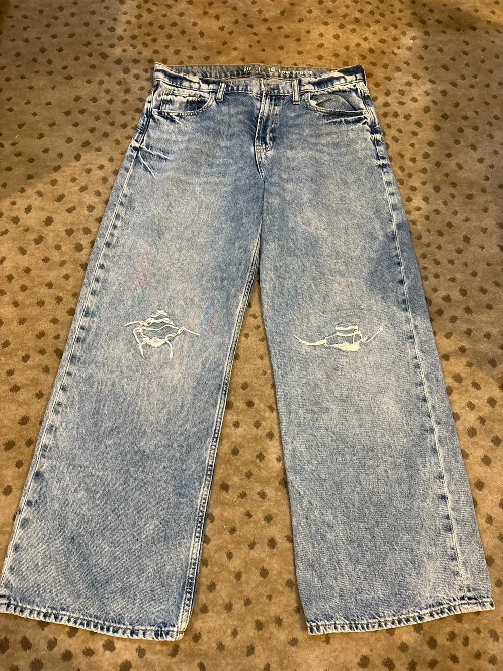 Gap kids low stride wide leg Jean size 16 plus